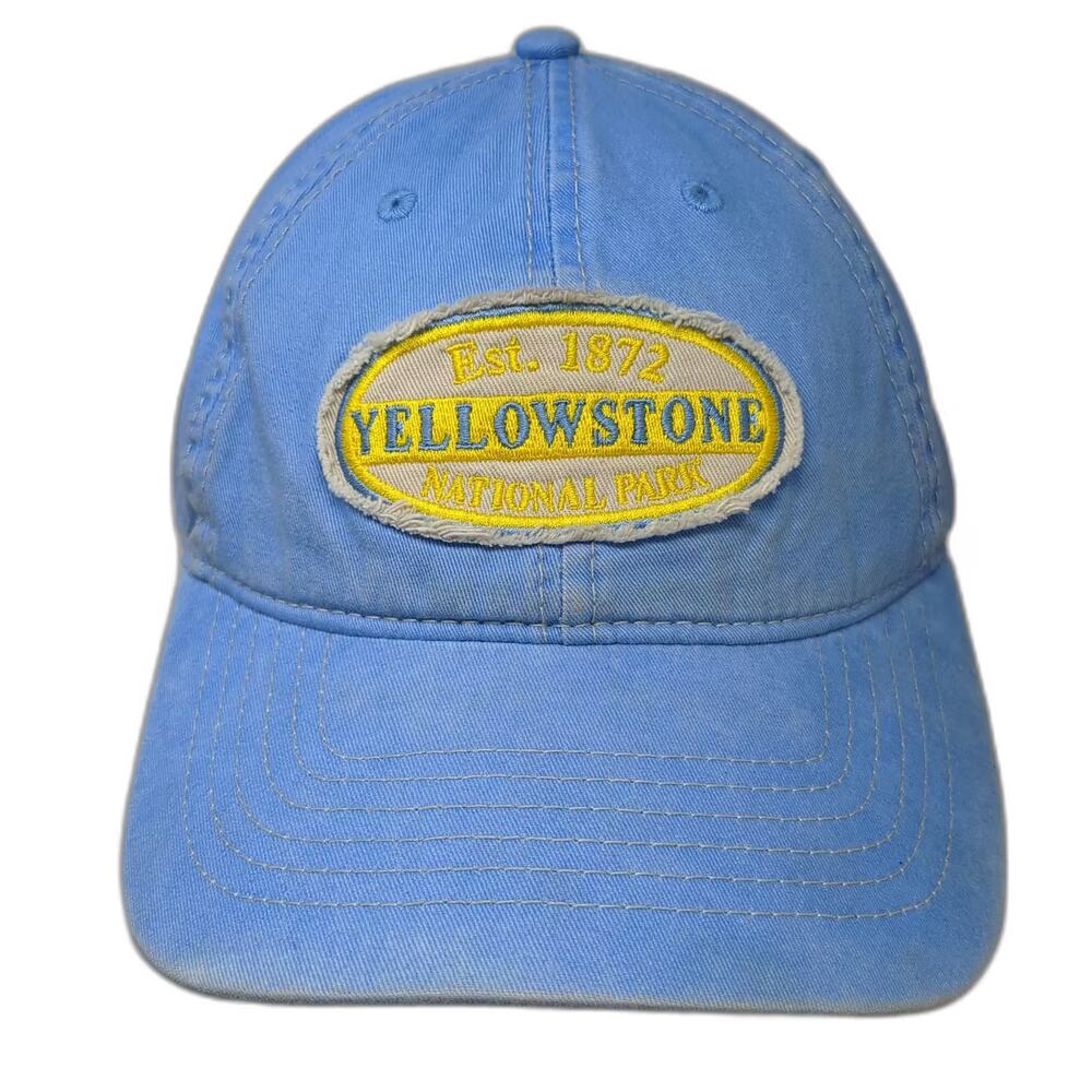 Jacobson Hat Company Yellowstone National Park Blue Baseball Cap OS Strapback